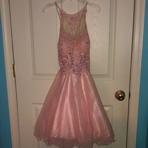 Only worn once pink dama quince dress!!